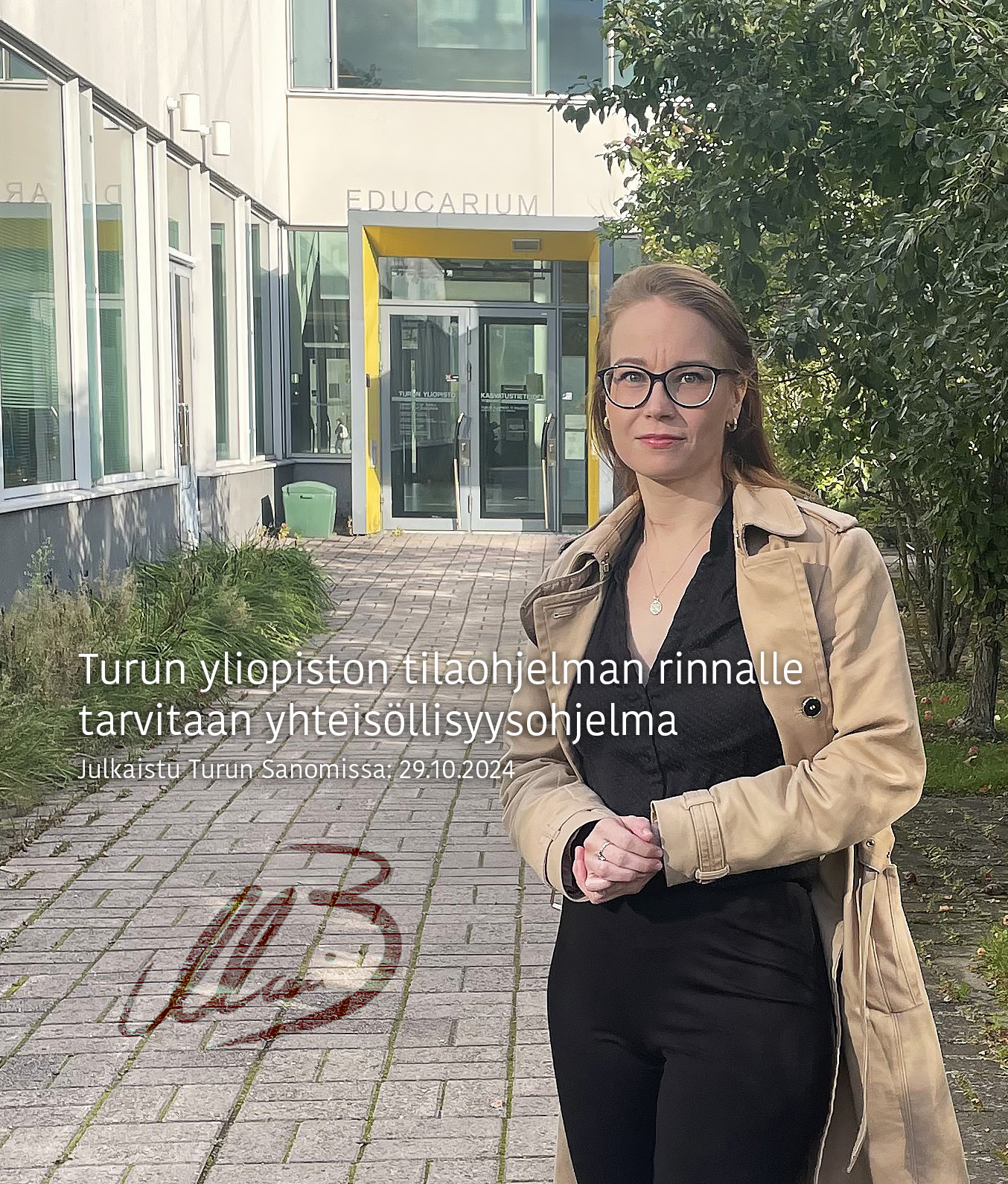 Turun yliopiston tilaohjelman rinnalle tarvitaan yhteisöllisyysohjelma