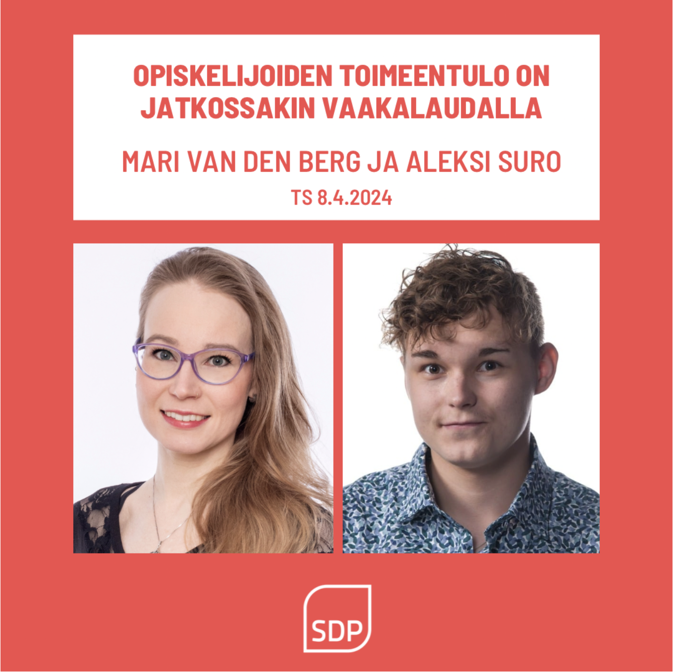 Opiskelijoiden toimeentulo on jatkossakin vaakalaudalla