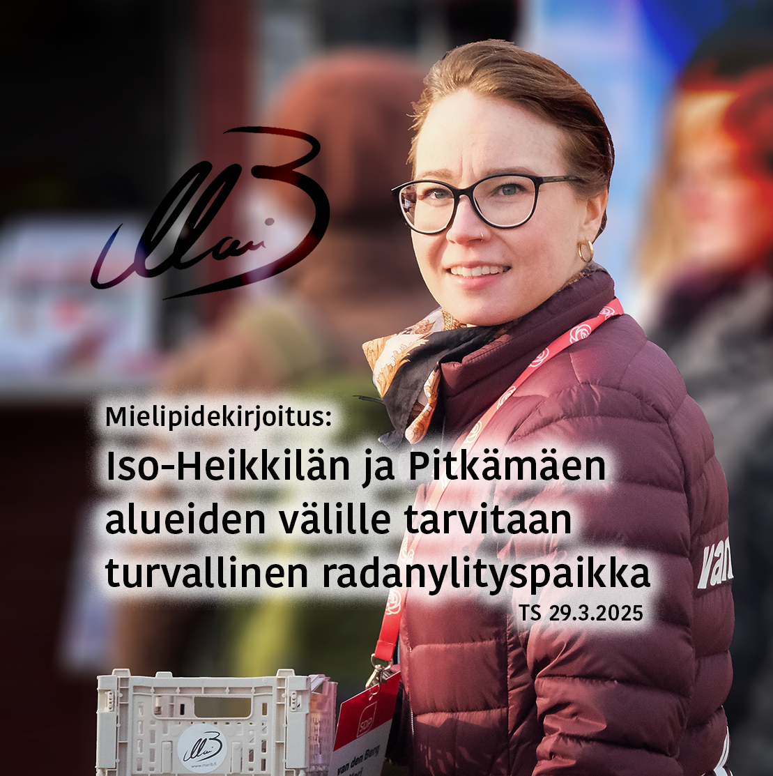 Iso-Heikkilän ja Pitkämäen alueiden välille tarvitaan turvallinen radanylityspaikka