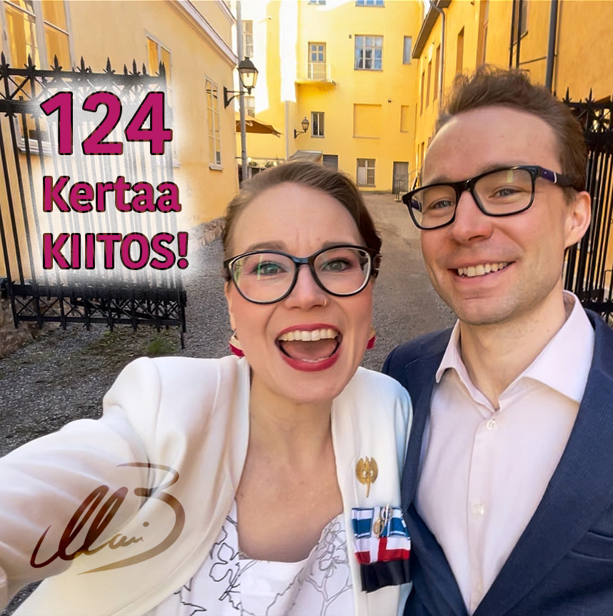 124 kertaa Kiitos!